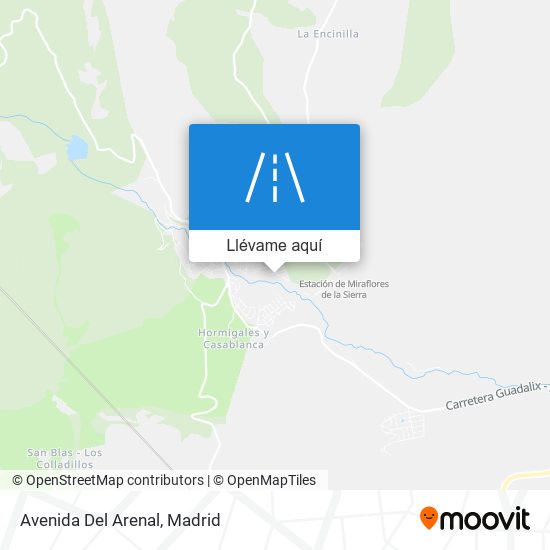 Mapa Avenida Del Arenal