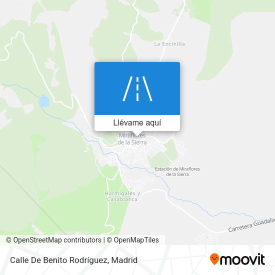 Mapa Calle De Benito Rodríguez
