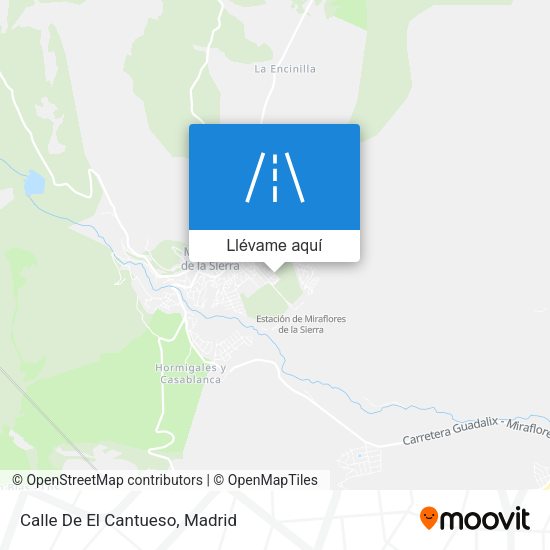 Mapa Calle De El Cantueso