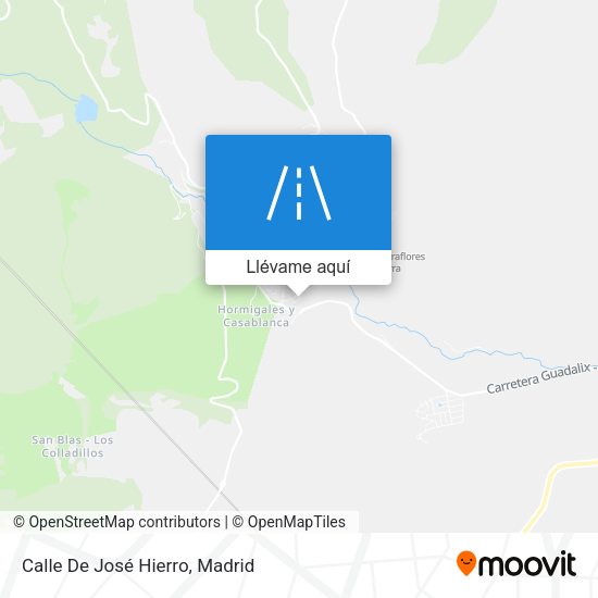 Mapa Calle De José Hierro