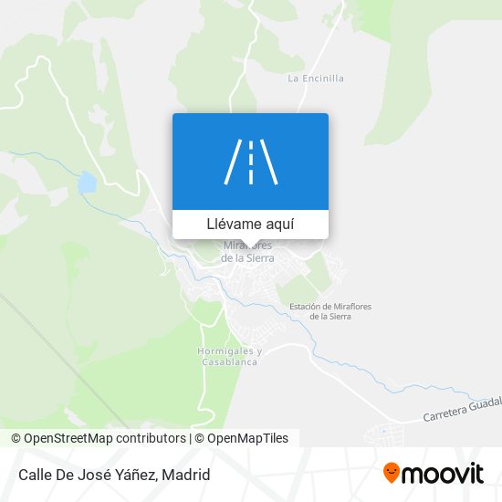 Mapa Calle De José Yáñez