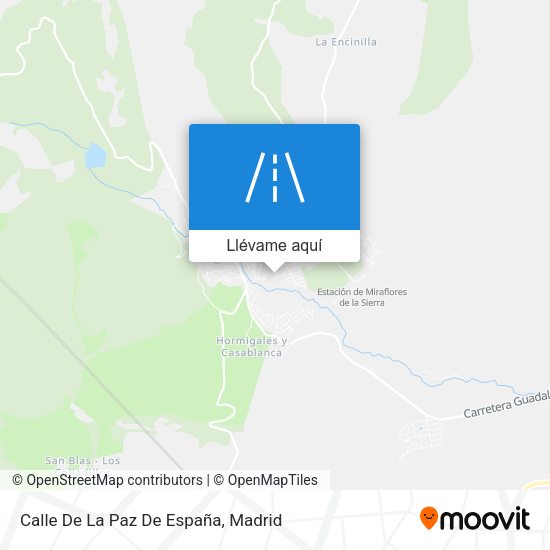 Mapa Calle De La Paz De España