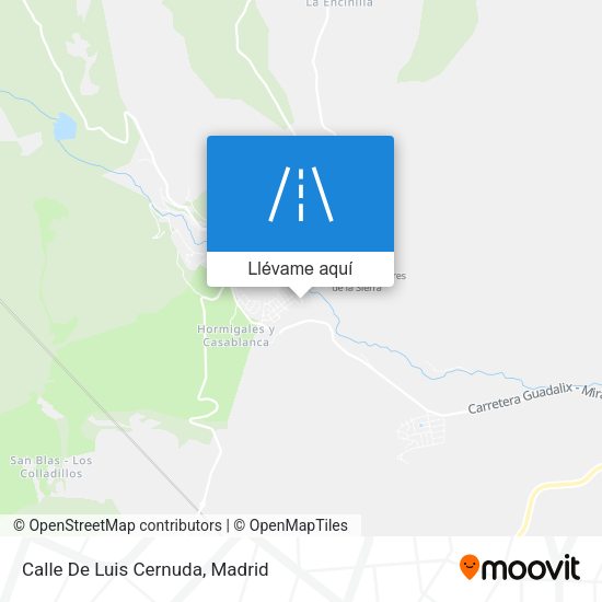 Mapa Calle De Luis Cernuda