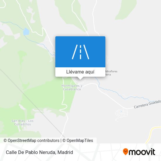 Mapa Calle De Pablo Neruda