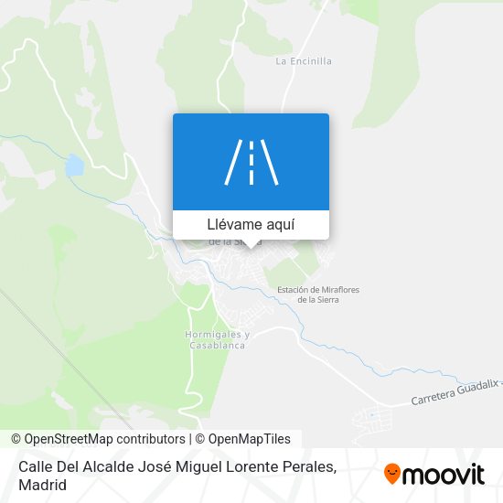 Mapa Calle Del Alcalde José Miguel Lorente Perales