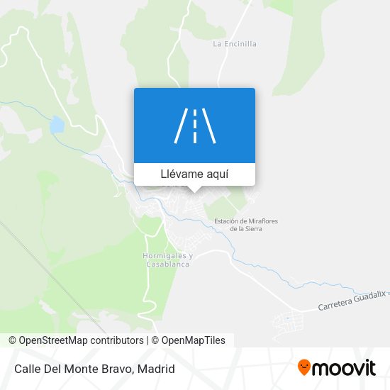 Mapa Calle Del Monte Bravo