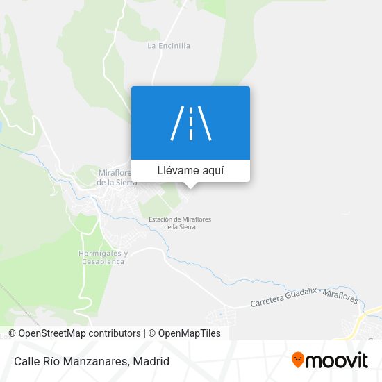 Mapa Calle Río Manzanares