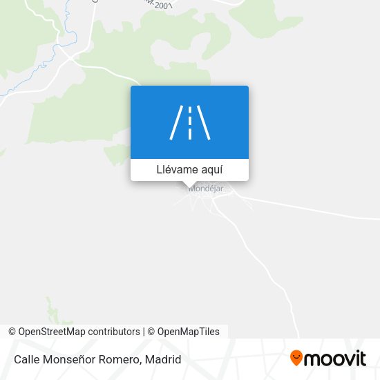 Mapa Calle Monseñor Romero