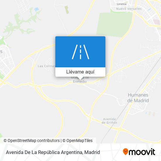 Mapa Avenida De La República Argentina