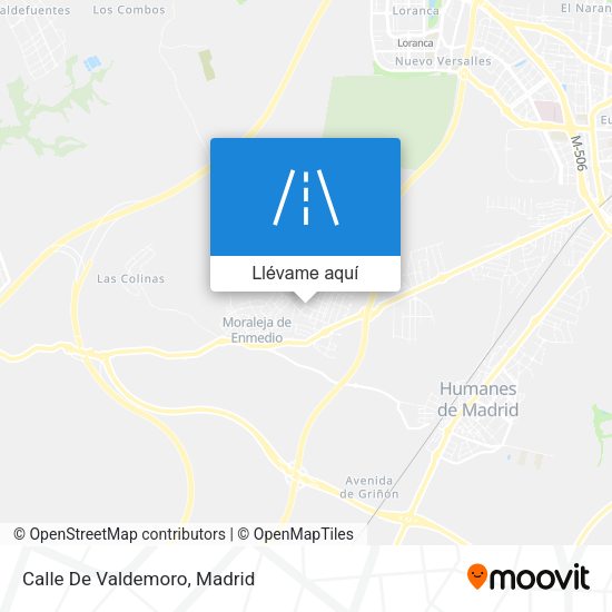 Mapa Calle De Valdemoro