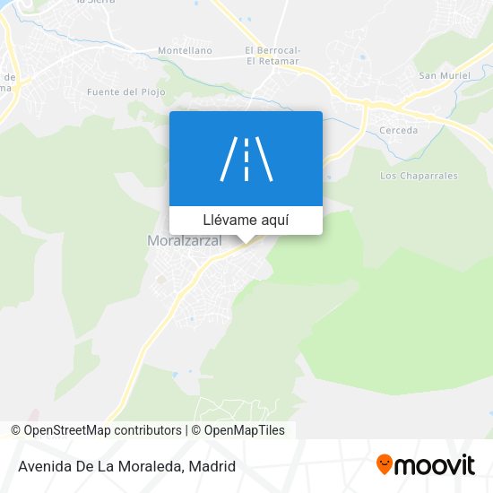 Mapa Avenida De La Moraleda