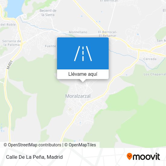 Mapa Calle De La Peña