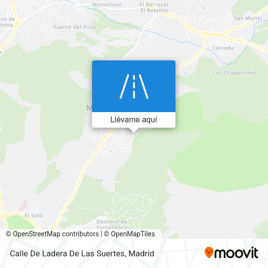 Mapa Calle De Ladera De Las Suertes