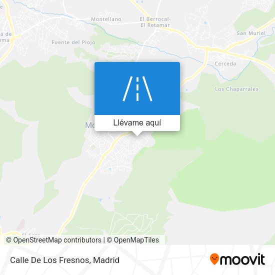 Mapa Calle De Los Fresnos