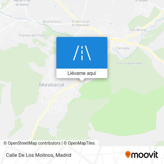 Mapa Calle De Los Molinos