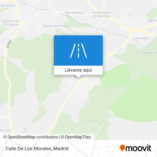Mapa Calle De Los Morales