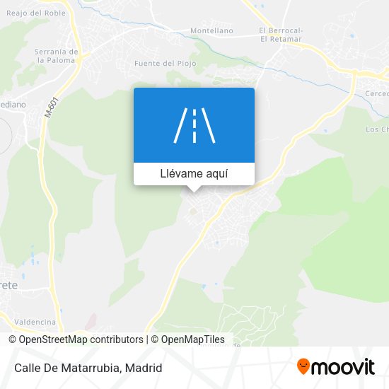 Mapa Calle De Matarrubia