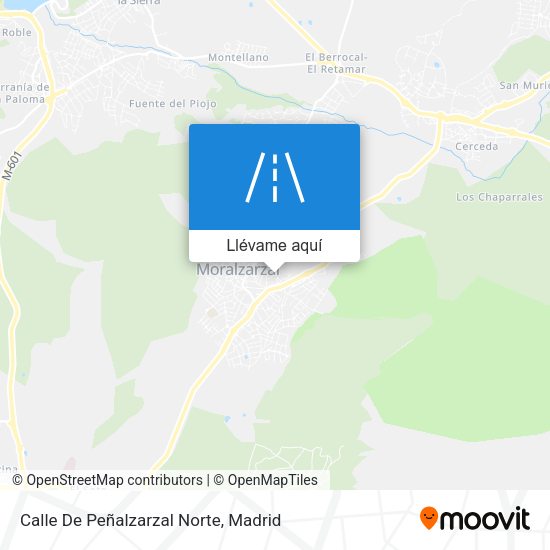 Mapa Calle De Peñalzarzal Norte