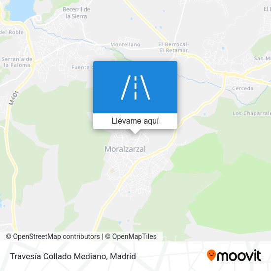 Mapa Travesía Collado Mediano
