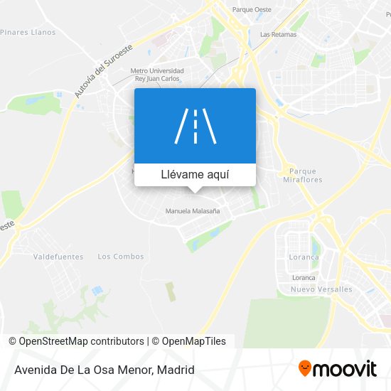 Mapa Avenida De La Osa Menor