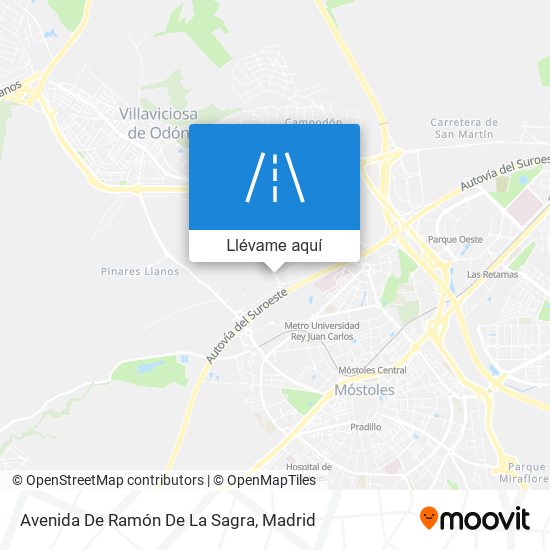 Mapa Avenida De Ramón De La Sagra