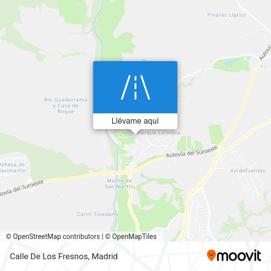 Mapa Calle De Los Fresnos