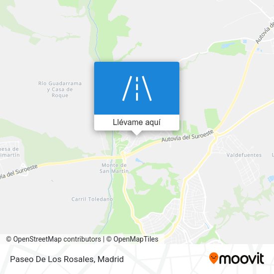 Mapa Paseo De Los Rosales