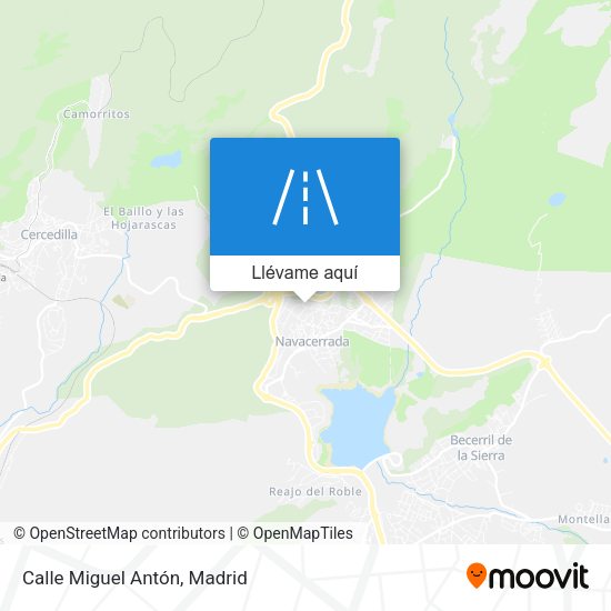 Mapa Calle Miguel Antón