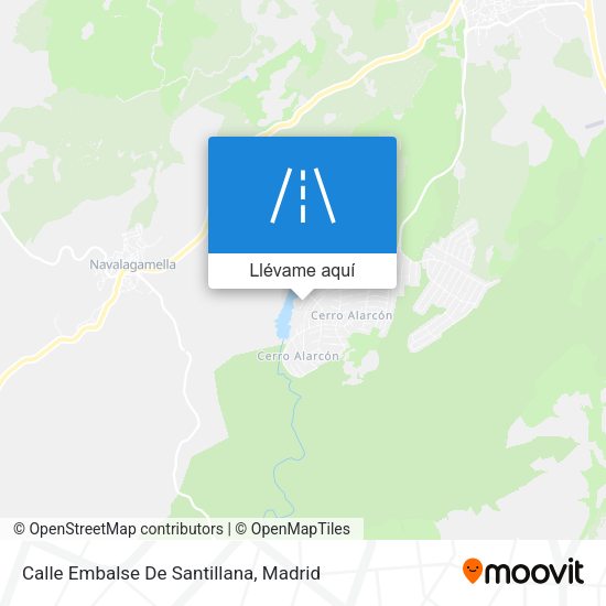 Mapa Calle Embalse De Santillana