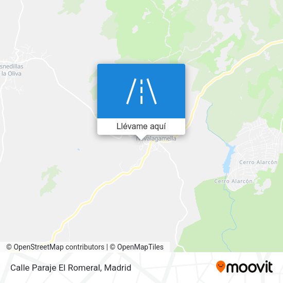 Mapa Calle Paraje El Romeral