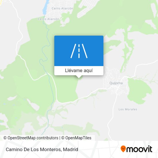 Mapa Camino De Los Monteros