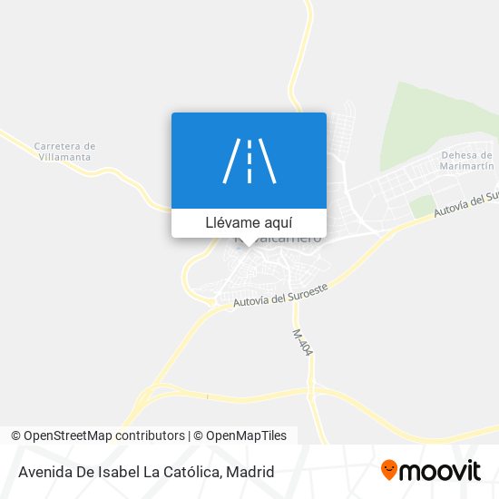 Mapa Avenida De Isabel La Católica