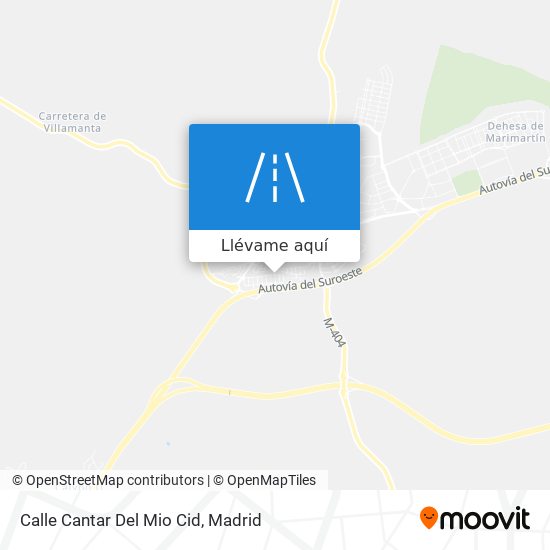 Mapa Calle Cantar Del Mio Cid