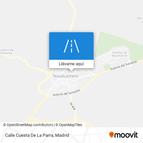 Mapa Calle Cuesta De La Parra