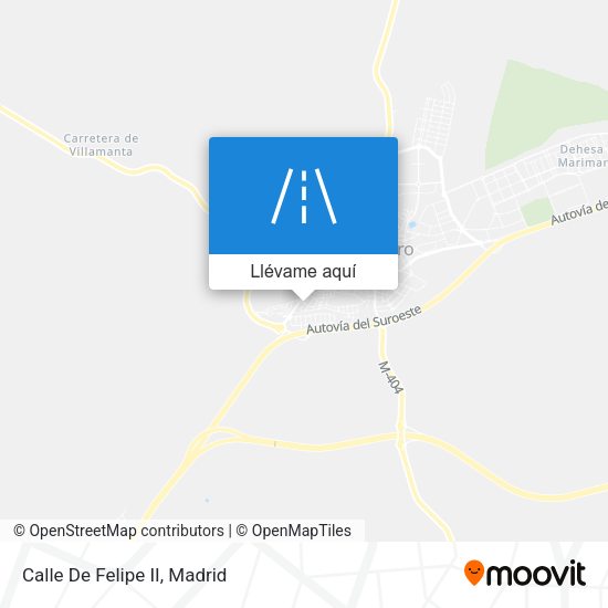 Mapa Calle De Felipe II