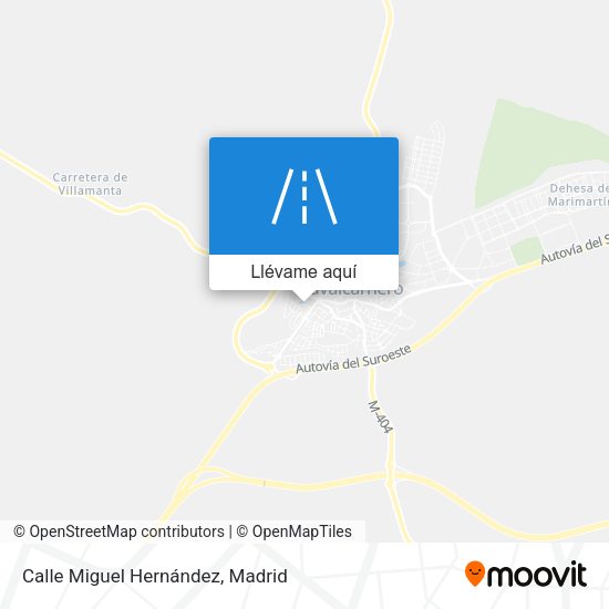 Mapa Calle Miguel Hernández