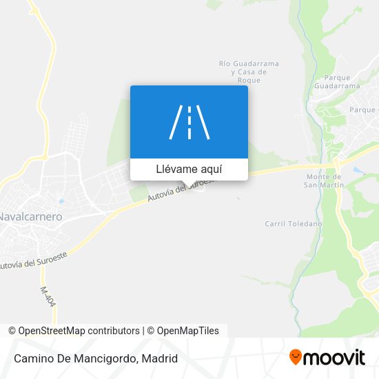 Mapa Camino De Mancigordo