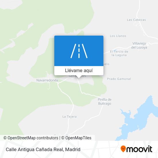 Mapa Calle Antigua Cañada Real