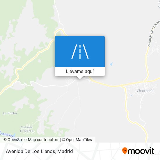 Mapa Avenida De Los Llanos