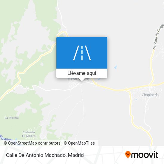 Mapa Calle De Antonio Machado