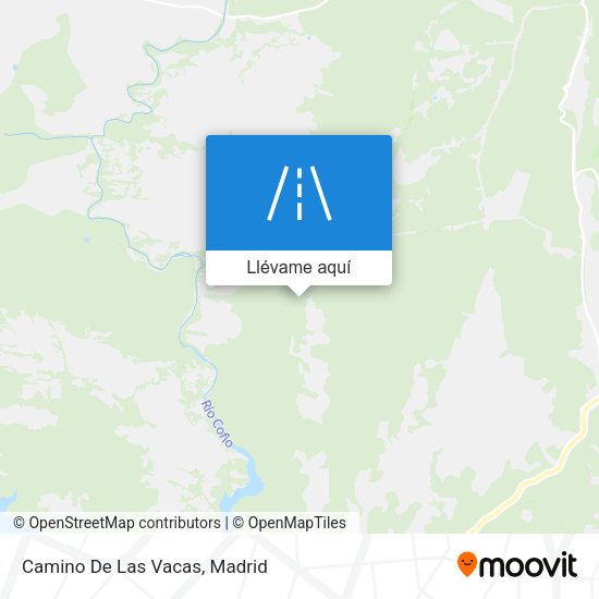 Mapa Camino De Las Vacas