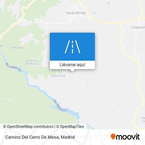 Mapa Camino Del Cerro De Mesa