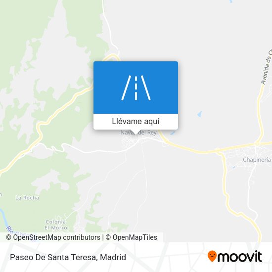 Mapa Paseo De Santa Teresa
