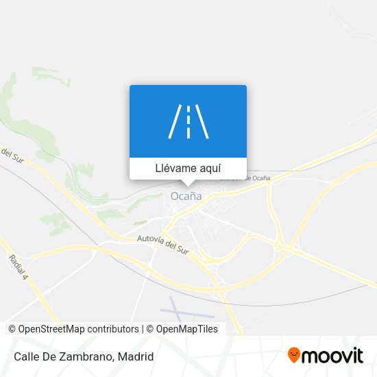 Mapa Calle De Zambrano