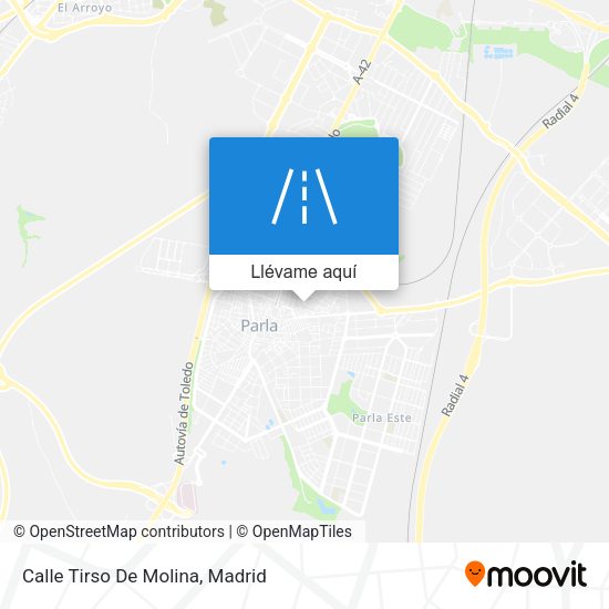 Mapa Calle Tirso De Molina
