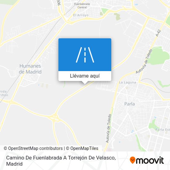 Mapa Camino De Fuenlabrada A Torrejón De Velasco
