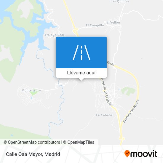 Mapa Calle Osa Mayor