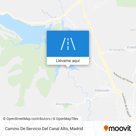 Mapa Camino De Servicio Del Canal Alto