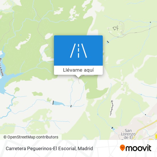 Mapa Carretera Peguerinos-El Escorial