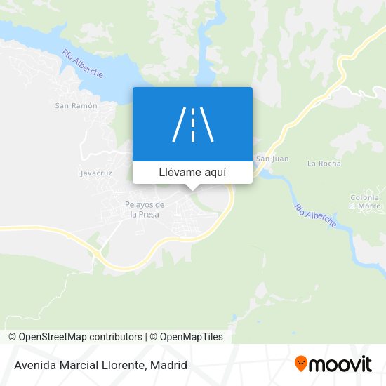 Mapa Avenida Marcial Llorente